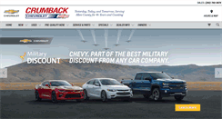 Desktop Screenshot of crumbackchevy.com