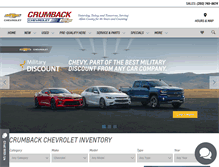 Tablet Screenshot of crumbackchevy.com